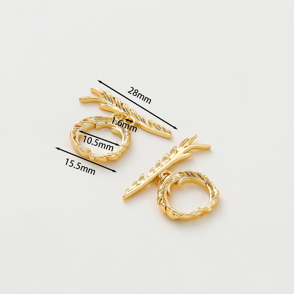 4 Набора Латунные Застежки-Тоглы Цвета Золота 14K18K Соединители Для DIY Браслетов Ожерелий Аксессуары для Изготовления Украшений