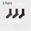 3 Pairs of  Female Autumn and Winter Pure Cotton Moon Son Boneless Long Tube Pile Socks