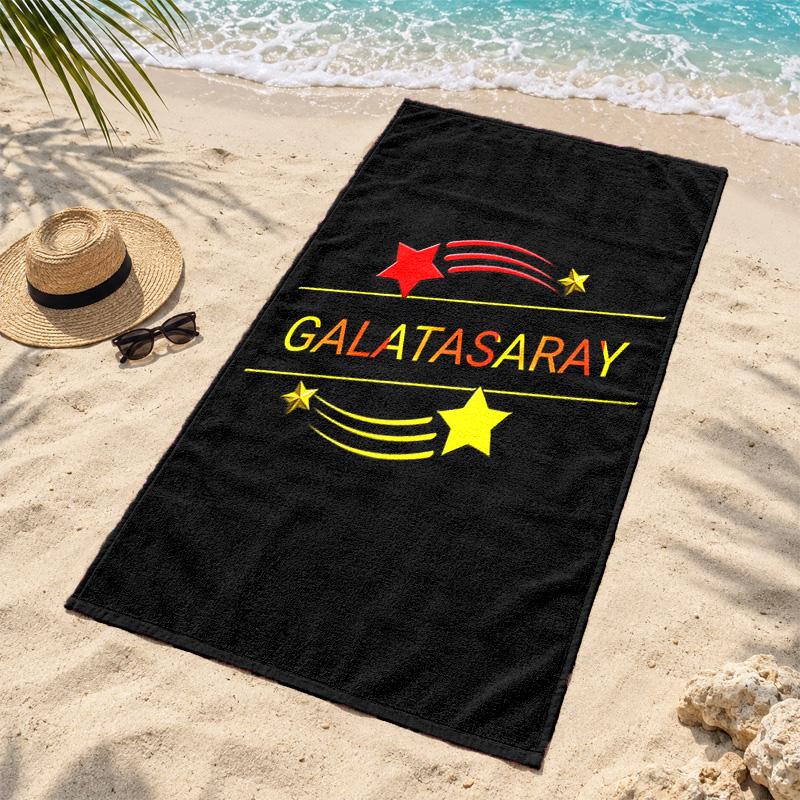 Galatasaray Microfiber Beach Towel Quick Dry Sand Free Lightweight Beach Towels for Travel Swimming Camping