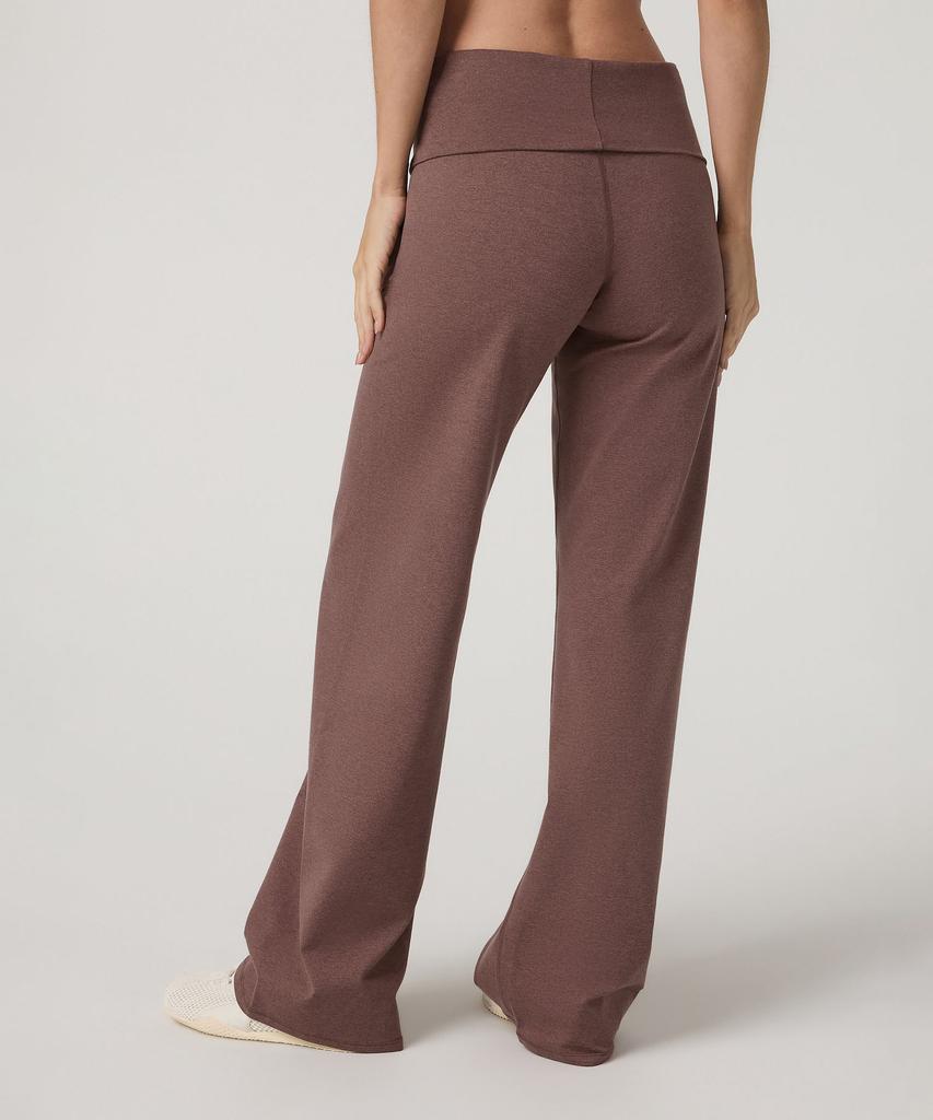 VUORI [Women'S] Granite Foldover Straight Leg_Melange Brown_Vr26130040