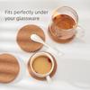 10 шт. Подставки из натуральной пробки Круглые деревянные подложки Прочные Нескользящие Держатели для чашек для чая и кофе для украшения стола DIY Домашние принадлежности