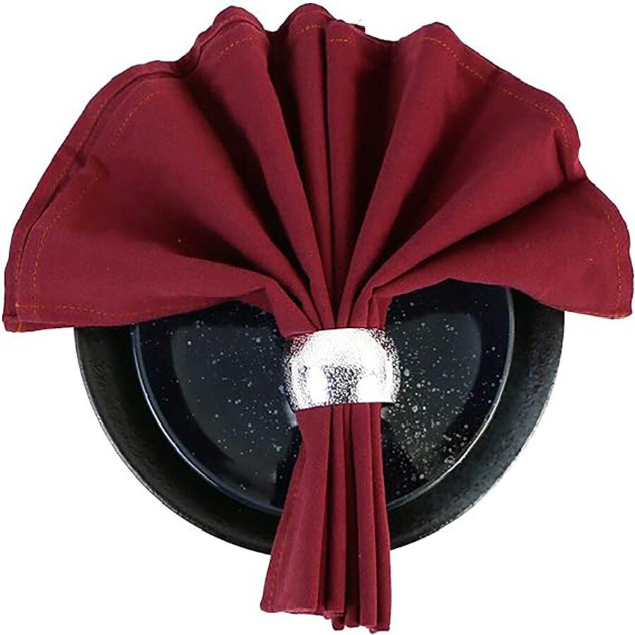 4 шт. рождественские красные салфетки, моющиеся, 30x45 см, 100% хлопок, полотенце для ужина, свадьбы и вечеринок, декор