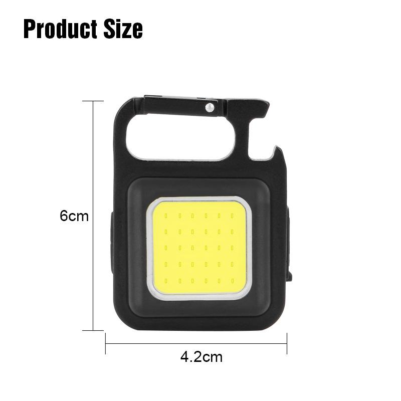 1/2/3pcs Mini LED Keychain Light for Car Repairing Work Light USB Rechargeable Outdoor Camping Hiking COB Flashlight Lamp