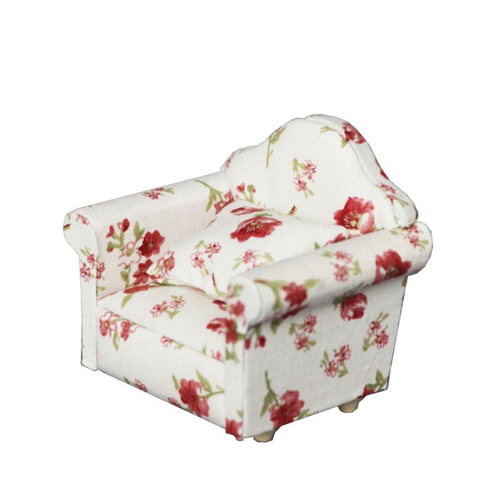 1:12 Children Decoration Dolls Miniature Soft Sofa Pretend Play Toy Mini Furniture Toys Dollhouse