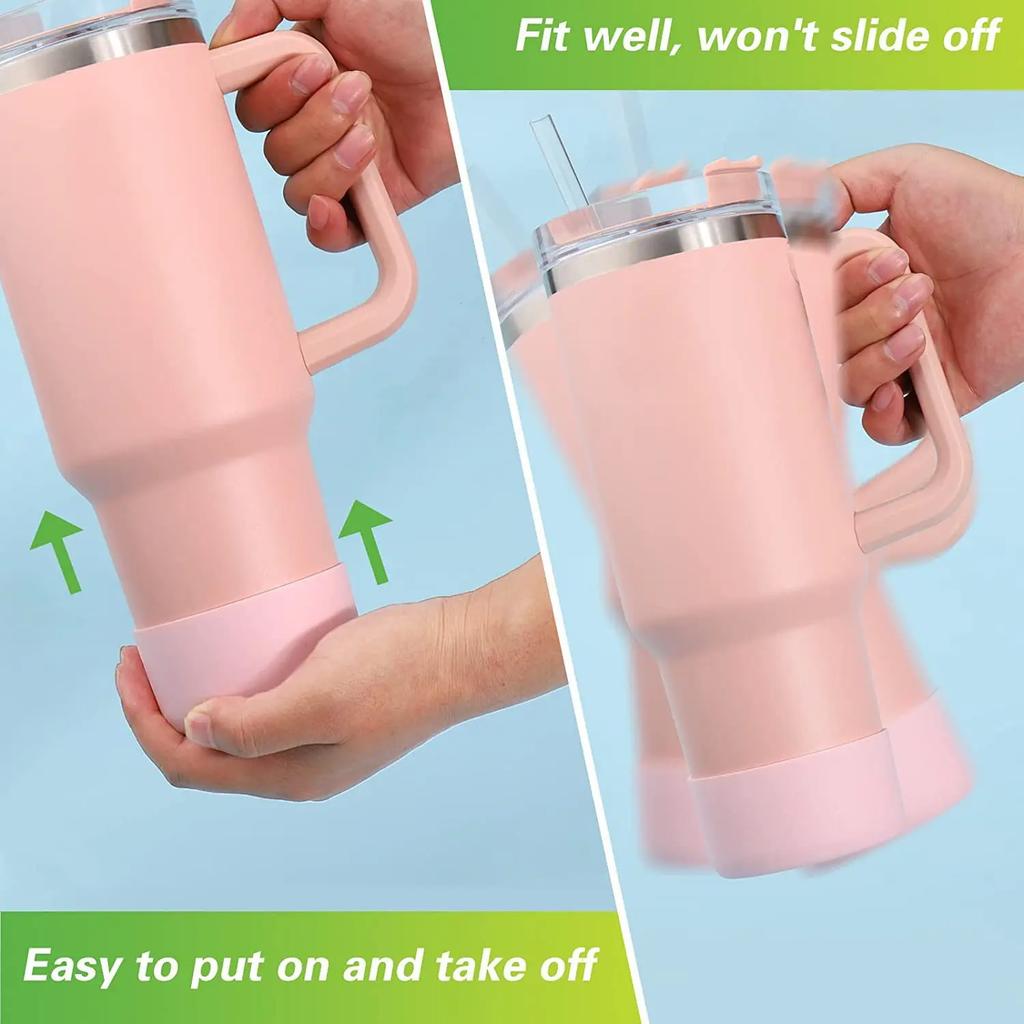 Non-Slip Cup Sleeve for 30/40oz Tumbler Water Bottle Silicone Boot Bottom Sleeve Cover Cup Protective Sleeve Accessories