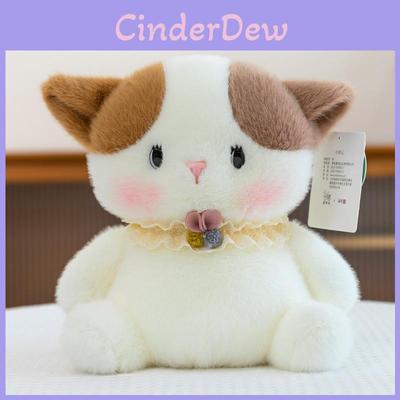 Плюшевые игрушки Кот, Кролик, Панда с кружевным шарфом в качестве украшения для детей и коллекционеров