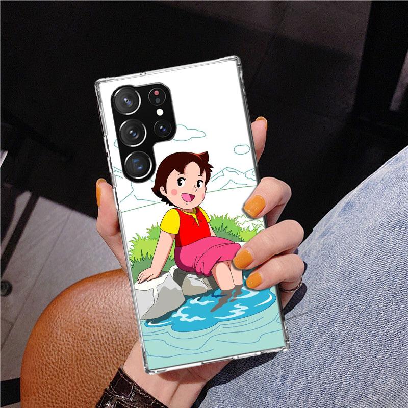 Милый мультяшный чехол Heidi для Samsung Galaxy S26 S25 Edge S23 S24 Ultra S22 Plus S21 S20 FE Уникальная крышка Мягкий чехол Galaxy S