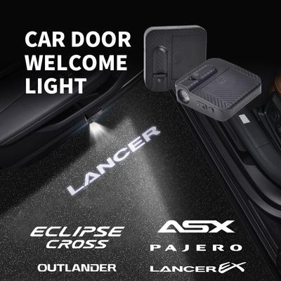 HD LED для Outlander Pajero ASX Lancer EX Eclipse Cross Логотип Подсветка двери автомобиля HD Проектор Приветственная лампа