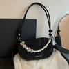 Модная женская сумка через плечо с ремешком из жемчуга и бисера для подарка, дизайнерские женские сумки и кошельки, сумки через плечо под мышкой
