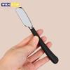 Manual Straight Razor Holder Beard Hair Shaving Professional Barber Trimming Tool Silicone Handle (Without Blade)