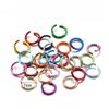 1 комплект, красочное открытое кольцо с одной петлей, разделенные кольца для прыжков, ожерелье, браслет, серьги, разъем для DIY, аксессуары для изготовления ювелирных изделий