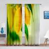 2 панели лимон фрукты зеленые листья краска шторы для спальни гостиная декор шторы для кухни домашние шторы штанга карманный крючок