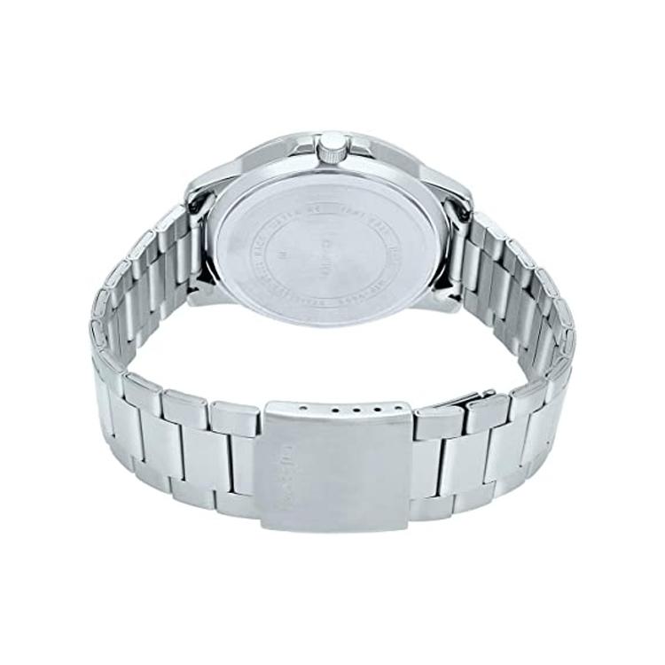 Casio СТАНДАРТНЫЕ Мужские Часы с Кварцевым Механизмом и Стальным Браслетом Черный Циферблат MTP-E350D-1B