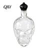 Barware Skull Decanter Whiskey Decanter, 500ml Gothic Glass Bottle with Stopper, Halloween Spirit Dispenser for Home Bar, Creepy Liquor