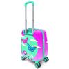 coral high Детский детский чемодан с рисунком кота, зеленого и розового цвета, 16709