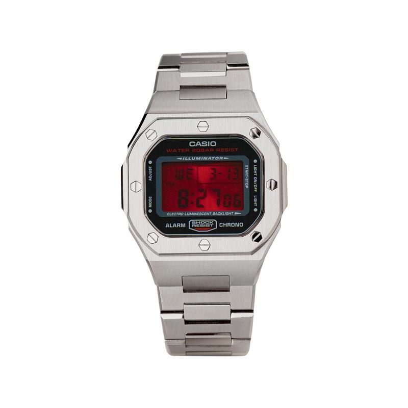 Casio Индивидуальные часы модифицированная серия водонепроницаемые и ударопрочные Кварцевые стальной ремешок тот же стиль для мужчин и женщин красный циферблат DW-5600HR