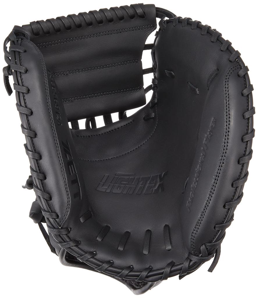 ZETT Litex Soft Baseball Black BSCB56912A Catcher's Mitt, Right-Handed, (1900),