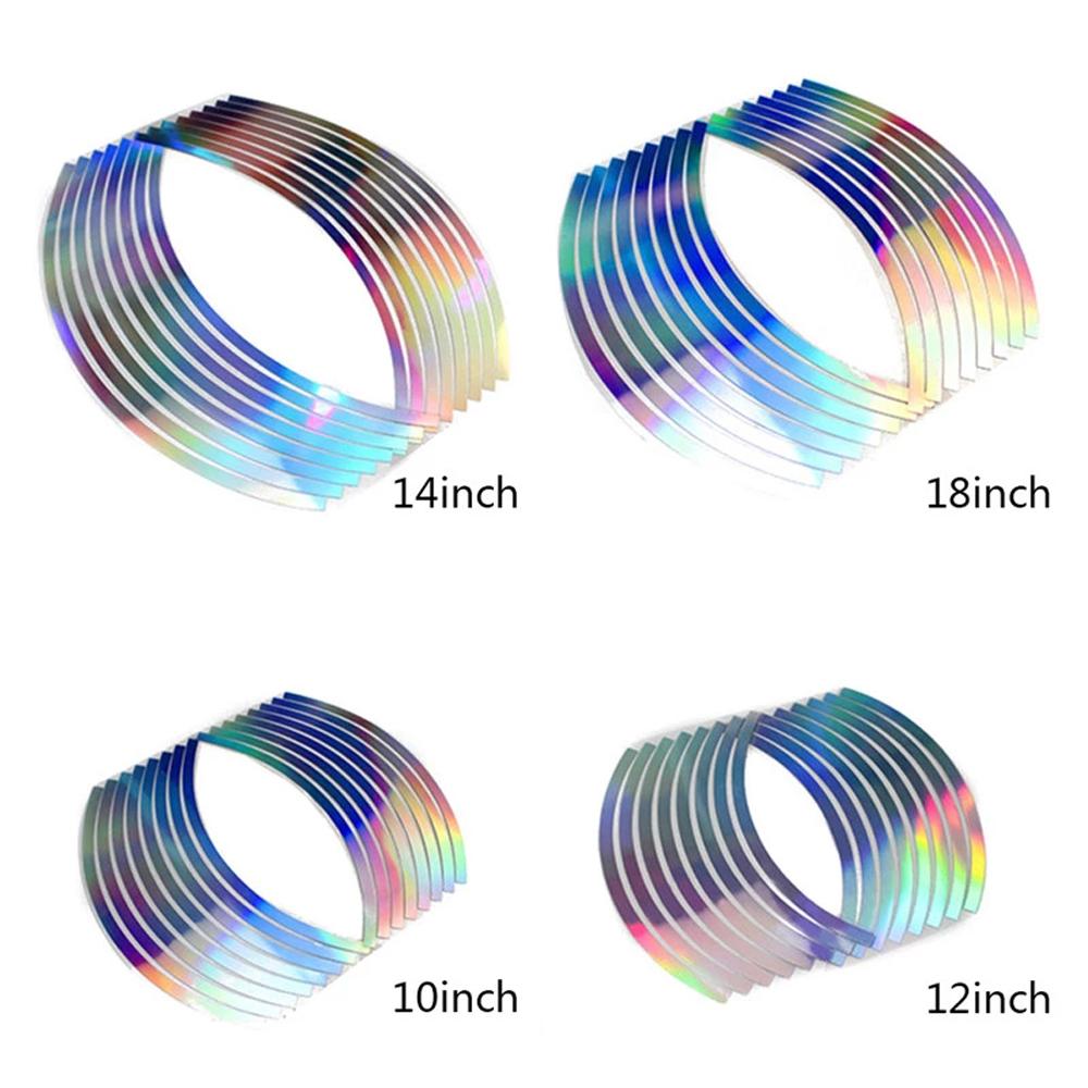 inches PVC Wheel Rim Tape Wheel Sticker Motorcycle Reflective Stripes Reflective Rim Stripe