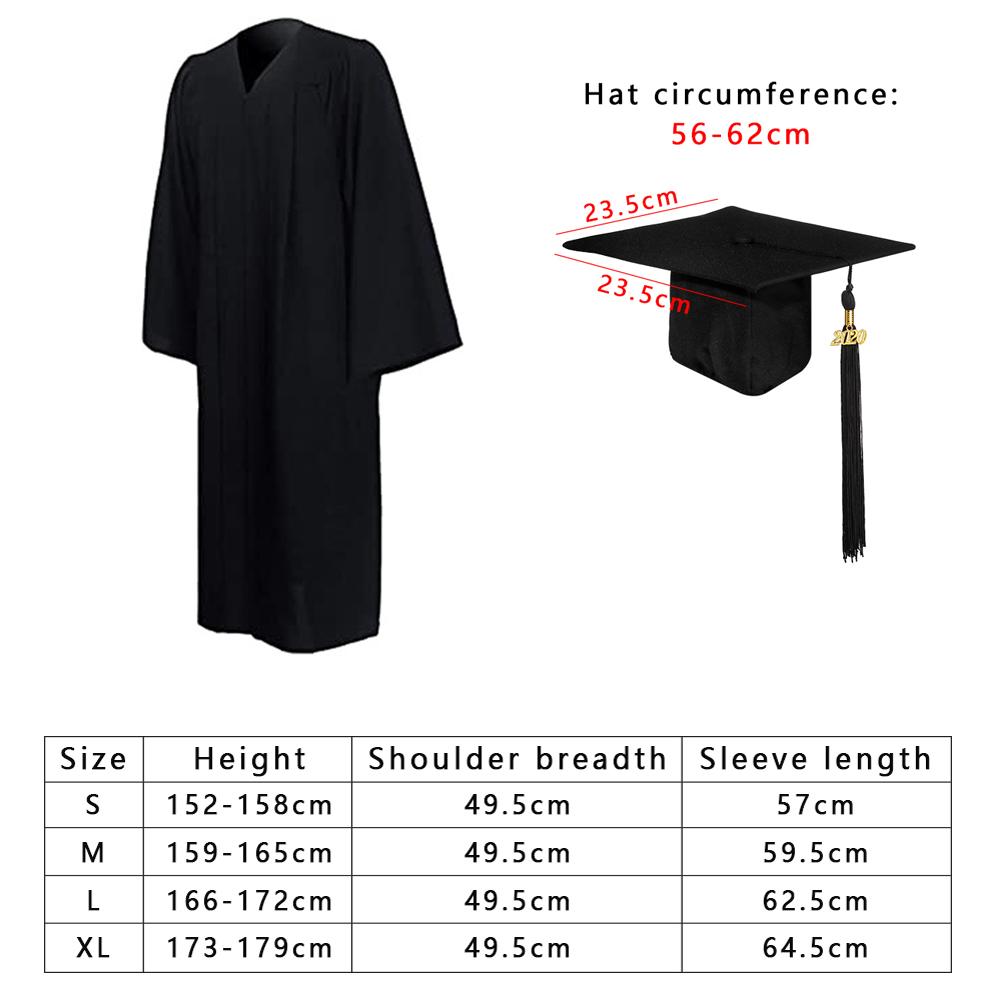 University 2023 Happy Graduation Bling Removable Tassel Mortarboard Hat Graduation Gown Set