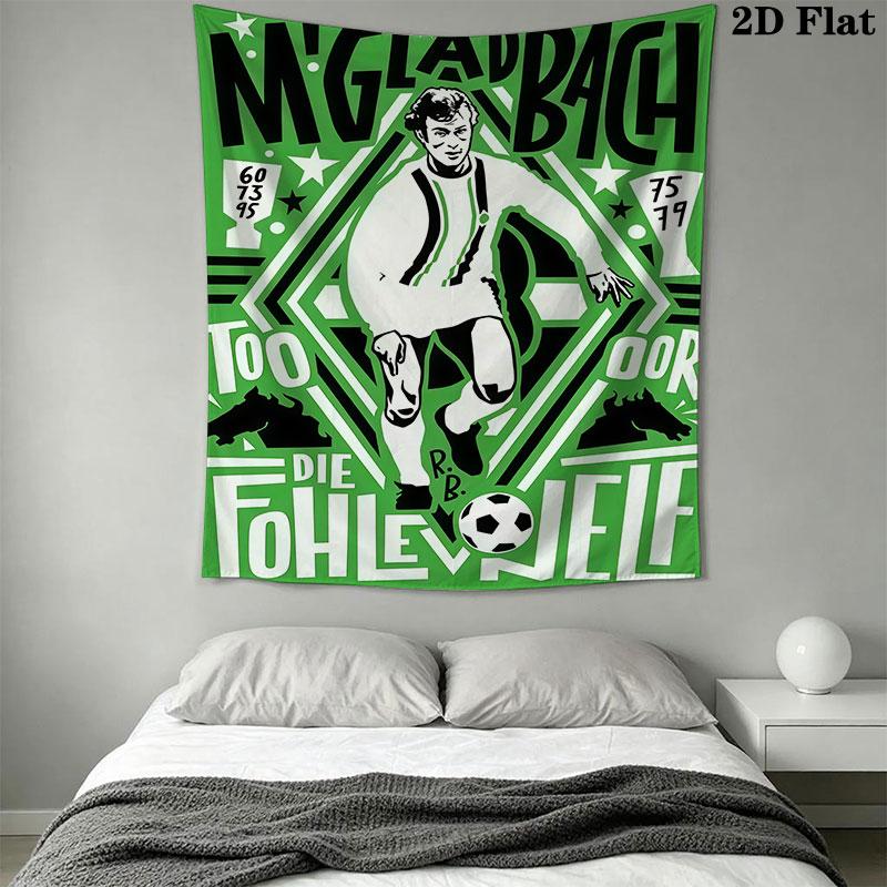 Borussia Wall Hanging Printed Fabric Blanket Decorative Tapestries for Bedroom Living Room Home Decor
