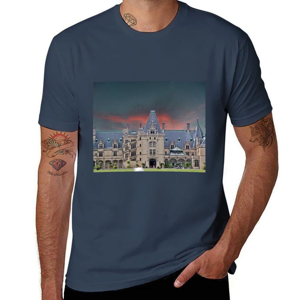 Футболка Biltmore House хлопковая футболка 100 мужские футболки с принтом Футболка