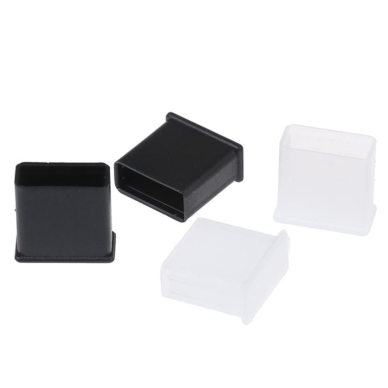 10Pcs Plastic Usb Male Anti-Dust Plug Stopper Cap Cover Protector Lids