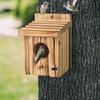 Bird Nest Box Waterproof Wooden Bird Nest Chickadee Nesting Box Bird House Outdoor Bluebird Box for Wrens Swallows Finches