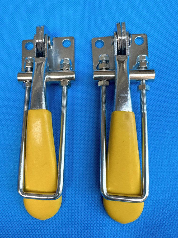 Yellow Adjustable Stainless Steel Mixer Handle Latch with Four Holes
