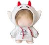 AXLUCE Plush Clothes - Ghost - Hoodie - Plush Toy - Clothes - 10cm - Doll (White, 10cm)