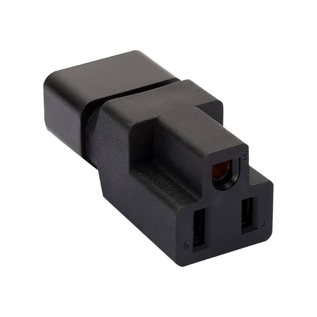 Strong IEC320 C14 to NEMA 5 15R Electrical Adapters Tool Easy Installation for Power Distribution Unit & Computer Racks