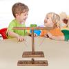 Wooden Hook and Ring Game Set Handheld Table Top Games Battle Board Games Adults