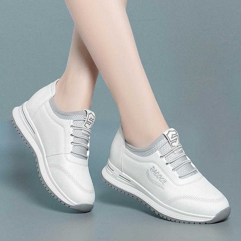 Little White Shoes Women's New Sports Casual Soft Single Shoes Spring Autumn Designer Sneakers Middle-aged And Elderly