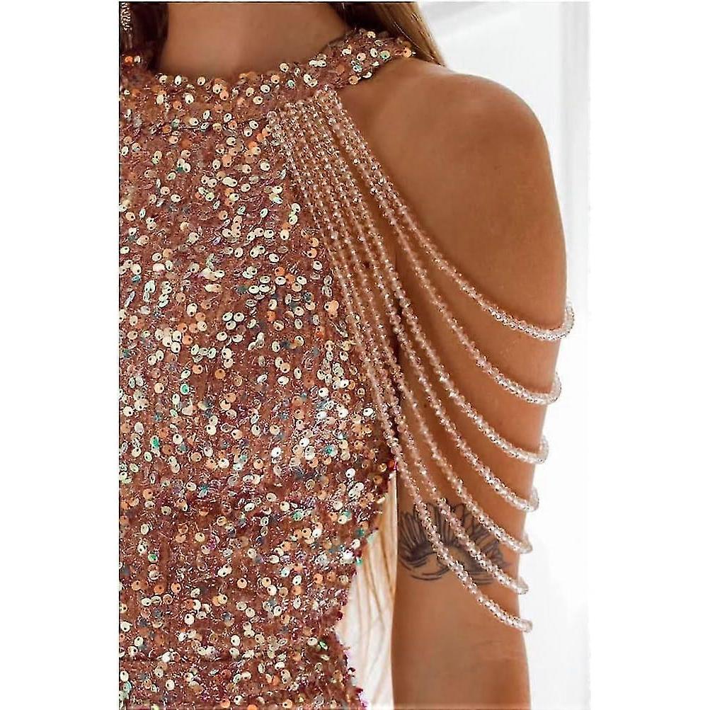 Off Shoulder Gold Sequin Dress Short Party Bodycon Dress Women Sexy Evening Dress