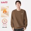 Baleno Men's Retro Alpaca Fleece Lined Warm Sweatshirt