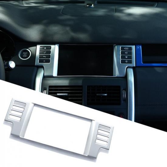 Silver Center GPS Navigation Cover Trim For Land Rover Discovery Sport 15-19