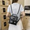 Stylish Casual Retro Large Capacity Backpack 2024 Summer Minimalist Design In Black Silver Cream