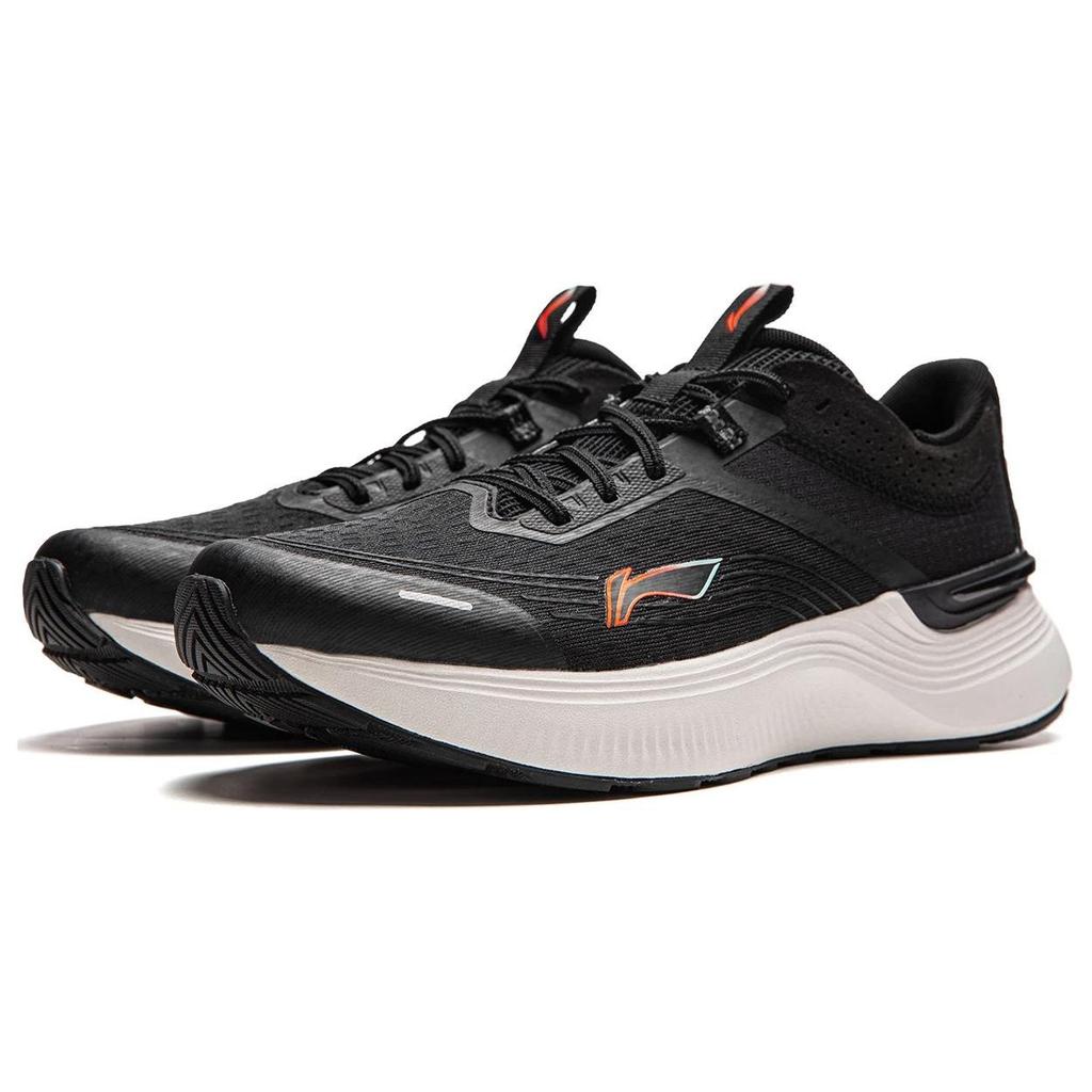 Li-Ning Светоотражающая поддержка Light And Shadow Element, прочные нескользящие кроссовки с низким верхом, мужские кроссовки черного цвета ARHU027-3