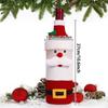 Рождественский чехол для бутылки вина, праздничный свитер, украшение для обеденного стола, сувениры для вечеринок, многоразовые