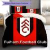 Fulham F.C  Pattern Bedding Quilt Set Quilt Cover Pillowcase Home Decoration Birthday Gift (1 * duvet cover + 2 * pillowcase, without core)