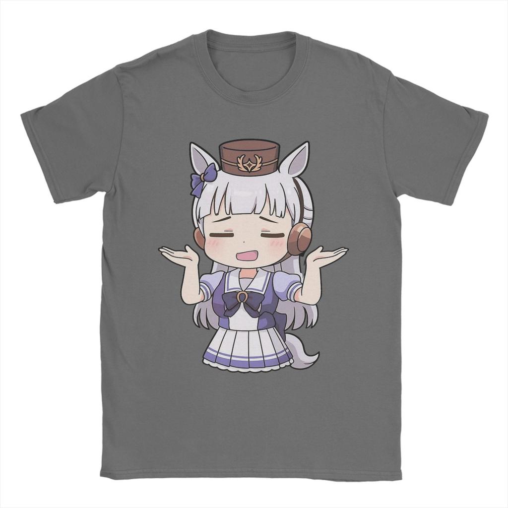 Мужская Женская Золотой Корабль Мем Чиби Из Uma Musume Pretty Derby Футболка 100% Хлопок Графическая Футболка Одежда Наряды
