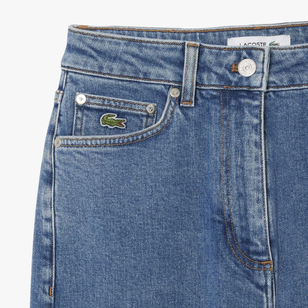 [Lacoste] Women's Straight Denim Pants HF6800-56G36L