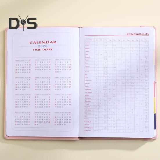 Планировщик 2025 года Еженедельный ежемесячный твердый переплет из искусственной кожи Вдохновляющие цитаты Ежемесячный обзор Ежедневные блоки Эластичная застежка Планировщик A5