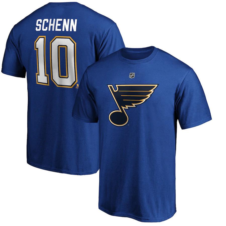 Supports NHL Blues ice hockey jersey T-shirt, American sports loose fit, plus-size quick-dry T-shirt, short sleeve
