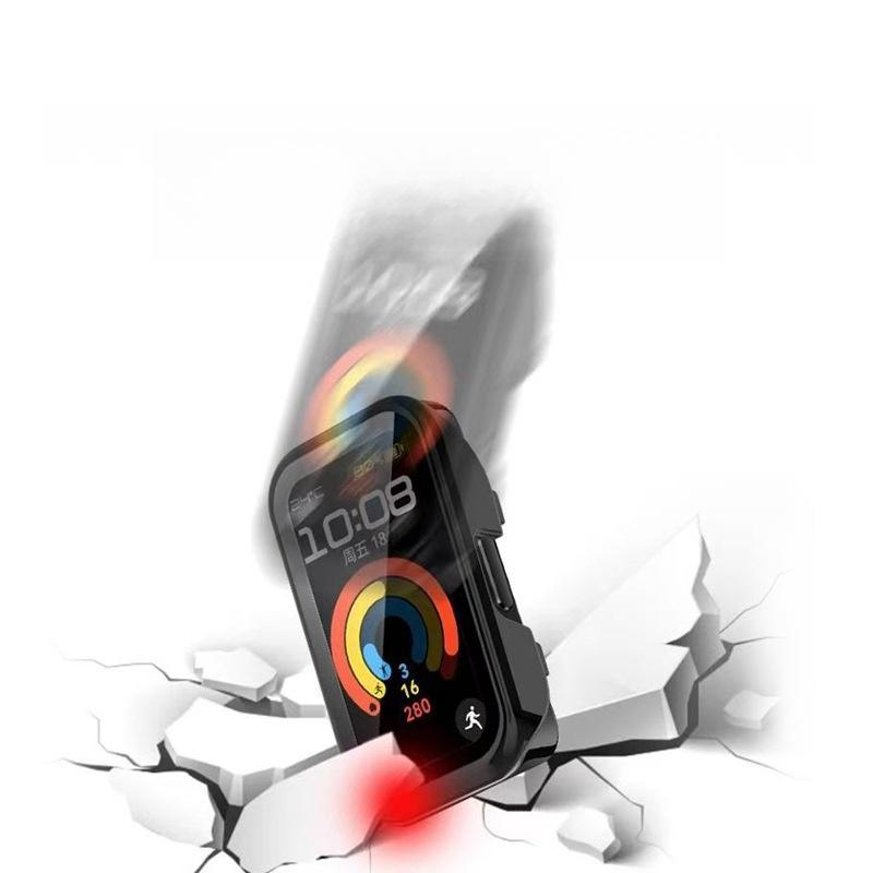 Стекло+Чехол для Huawei Band 10 9 8 протектор аксессуары для умных часов ПК Полная крышка бампер Закаленная пленка для чехла Huawei band10