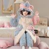 Girls Winter Warm Coral Fleece Pajamas Set Thick 3-Layer Quilted Sleepwear Kids Ages 8