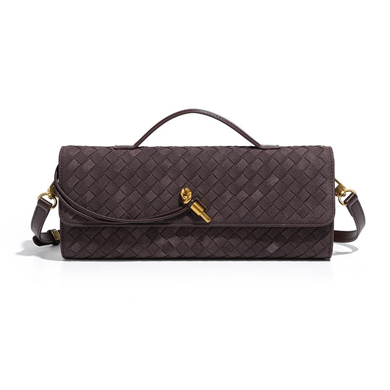 Baguette Bag, Matte Suede Clutch Bag, High-end Autumn and Winter Dinner Bag, Fashionable One-shoulder Crossbody Bag for Women