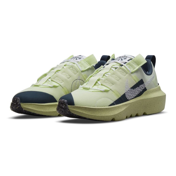 Nike Crater Impact GS Lime Ice Armory Темно-синие детские кроссовки Зеленые светло-лимонные белые DB3551-310