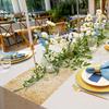 1Roll of gold-foil-stamped table runner, a luxurious and stylish table runner with artistic design, perfect for parties, weddings, and holidays