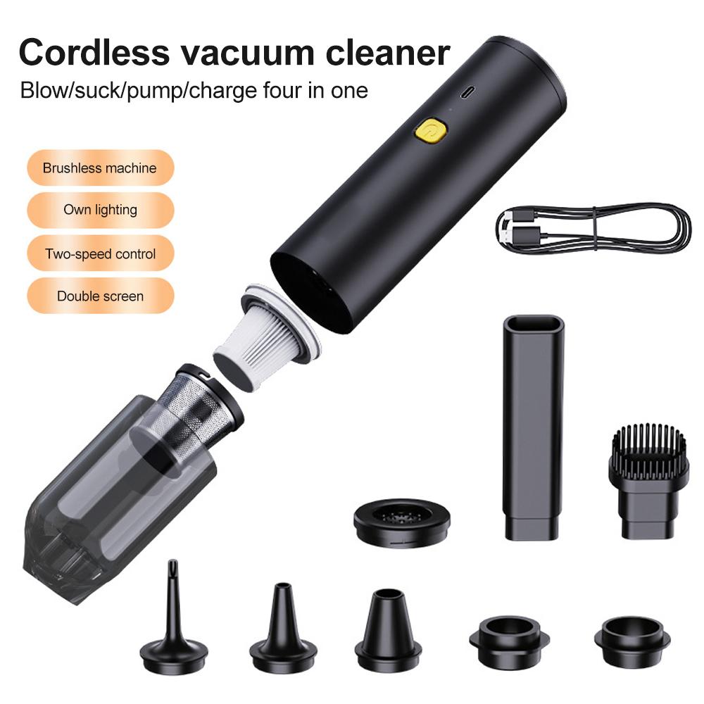 180000pa Ручной пылесос для дома, автомобиля, мини-беспроводной пылесос, 120 Вт, мощный супервсасывающий пылесос для домашнего автомобиля
