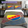 3pcs Duvet Cover Set (1*Duvet Cover + 2*Pillowcase, Without Core), Djurgardens IF Print Bedding Set, Bedroom Decor, All‑Season, Birthday Gift
